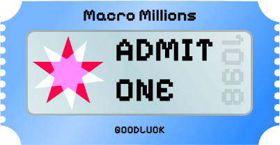 blue Macro Millions Ticket
