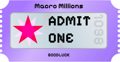 purple Macro Millions Ticket